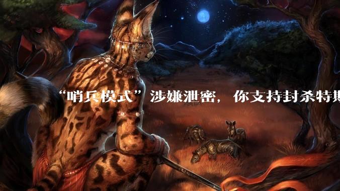 “哨兵模式”涉嫌泄密，你支持封杀特斯拉吗？